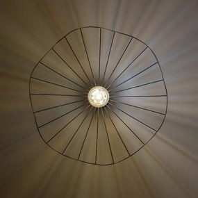 Brilagi - Lustră LED suspendată pe cablu CERIA WIRE 1xE27/40W/230V Ø 80 cm neagră