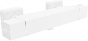 Mexen Cube baterie termostatică de duș, Albă - 77200-20
