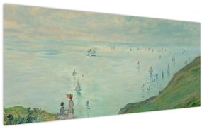 Tablou - Henri Fantin-Latour, Cliffs at Pourville, reproducere (120x50 cm)