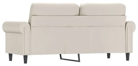 Canapea cu 2 locuri, crem, 140 cm, piele ecologica Crem, 172 x 77 x 80 cm