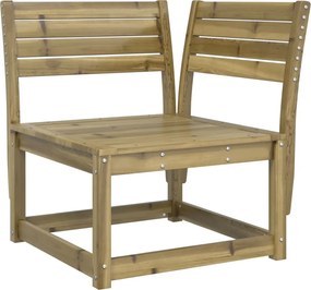 vidaXL Canapea colțar de grădină, 73x73x78 cm, lemn masiv pin tratat