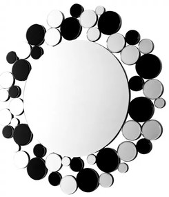 Oglinda rotunda Bubble Argintiu / Negru