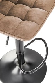 Scaun de bar H95 velvet bej
