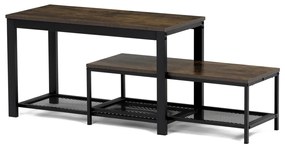 Set de 2 suporturi pentru pantofi, lemn vechi