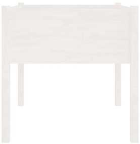 Jardiniera de gradina, alb, 70x70x70 cm, lemn masiv de pin 1, Alb