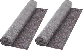 vidaXL Protecție antiderapantă podea zugravi 2 buc, 50m, 180g/m², gri