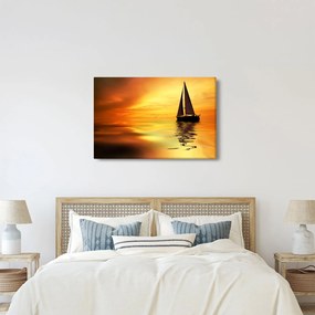 Tablou - Sailboat la apus de soare (90x60 cm)