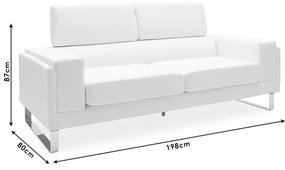 Set 2 canapele cu 2 locuri Shea Pako World Negru 198x80x87 cm