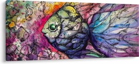 Tablou - Peștișorul colorat (120x50 cm)