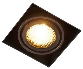 Set de 6 spoturi încastrate negre reglabile fără ramă - Oneon Honey