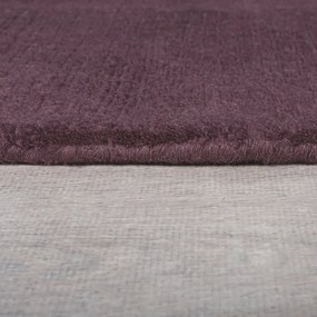 Covor Textured Wool Border Violet 160X230 cm, Flair Rugs