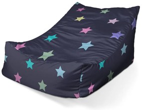 Sac de șezut Lounge stele pe albastru - pentru copii, colorat