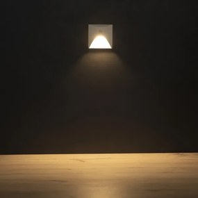 Kanlux 39129 - Lampă LED pentru trepte cu senzor EXIN 2,5W/230V 3000K IP65 albă, pătrată