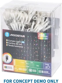 Aigostar - Instalație luminoasă LED de exterior pentru Crăciun 750 LED/8 funcții 78 m IP44 alb cald