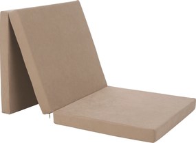 Saltea pliabilă, spumă, 65x180, bej, LEVI 65