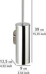 Perie WC autoadezivă din oțel inoxidabil Wenko Orea