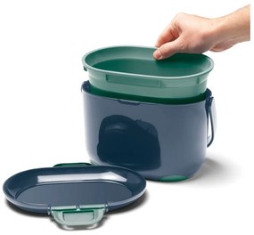 Recipient pentru deșeuri compostabile Addis Caddy, 2,5 l, albastru-verde