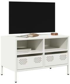 vidaXL Dulap TV, alb, 68x39x43,5 cm, oțel laminat la rece