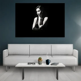 Tablou canvas Black and White Girl - 90x60 cm 90x60 cm