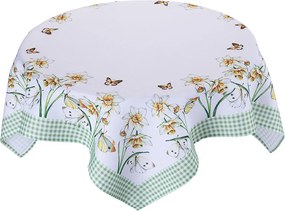 Față de masă centrală cu imprimeu NARCISE 85 x 85 cm