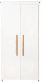 Șifonier de copii alb 96x190x50 cm Lilo – Roba