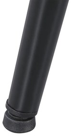 Milo 4+1 set de sufragerie negru-gri