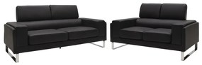 Set 2 canapele cu 2 locuri Shea Pako World Negru 198x80x87 cm