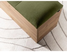 Bancă verde/în culoare naturală Kumo – Bobochic Paris