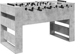 vidaXL Masă de Foosball Gri Beton 146,5 x 74 x 85 cm Lemn compozit