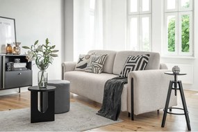 Canapea bej extensibilă/cu spațiu de depozitare cu tapițerie din țesătură bouclé 244 cm Arcadova – ELTAP