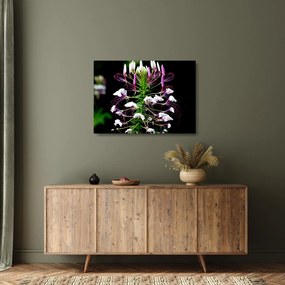 Tablou pe sticlă cu floare (70x50 cm)