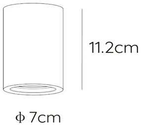 Lucide 35100/11/31 - Plafoniera GIPSY 1xGU10/35W/230V