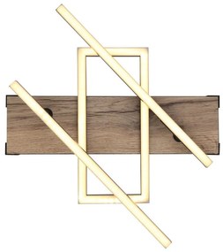 Plafoniera LED design indistrial Colli negru 68x46cm