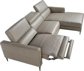 Coltar LUX design italian cu sezlong dreapta si functia relax Serena