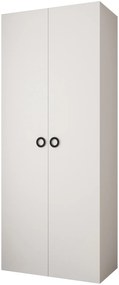 Dulap de haine 100 cm Carmela 40-1 (alb + Negru). 1126501