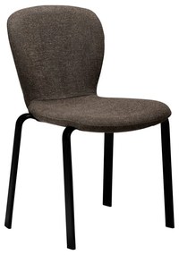 Scaun de dining maro tapițat Heap – DAN-FORM Denmark