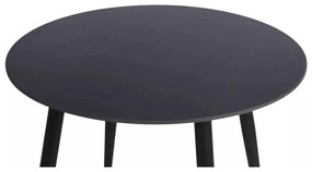 Masă de bucătărie Rion - 90 cm diametru, negru