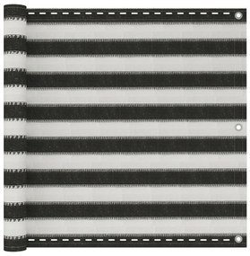 vidaXL Paravan de balcon, antracit și alb, 90 x 300 cm, HDPE