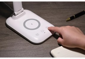 Immax 09107L - Lampă de birou LED dimabilă cu încărcare wireless QI LUMI LED/7W/230V albă