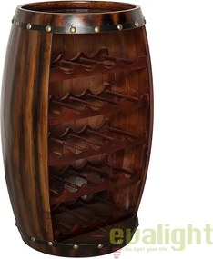 Raft pentru sticle- Bar design colonial Chateau 80cm coffee