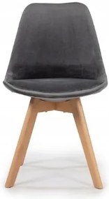 Scaune de sufragerie 4buc stil scandinav Grey Glamor