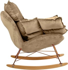 Scaun balansoar SWING VELVET kaki