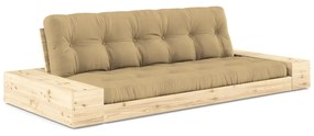 Canapea galben-muștar extensibilă 244 cm Base – Karup Design