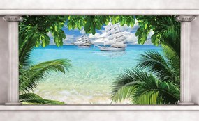 Fototapet - Corabie pe ocean (254x184 cm)