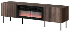 Masă TV cu șemineu electric Orlandio 180 (nuc warmia). Promo -17%. 1122774