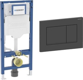 Rezervor incastrat Geberit Duofix Sigma cu set fixare si clapeta Sigma30 negru mat
