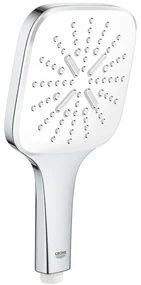 Para dus Grohe Rainshower Eco SmartActive 130 Cube cu 3 jeturi, crom  alb (moon white)
