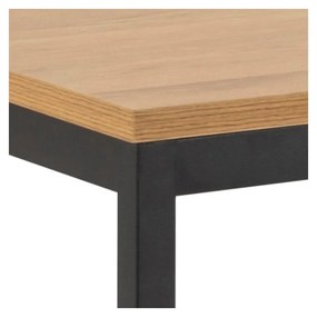 Masă dining cu blat în decor de stejar sălbatic Actona Seaford, 160 x 80 cm