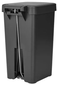 Coș cu pedală Brabantia StepUp 1008479, 16 L, Materiale ecologice, Deschidere mare, Gri închis