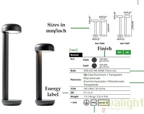 Stalp LED iluminat exterior design modern GROW L 71207